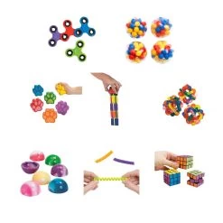 Sensory Fidget Assortment - 228 Pieces -Children School Supplies S1006822 2