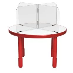 4-Zone Sneeze Guard - 36” X 36” -Children School Supplies S1017795 1