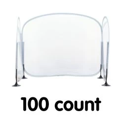 Excellerations® Fold-Up Portable Desktop Barrier - Set Of 100