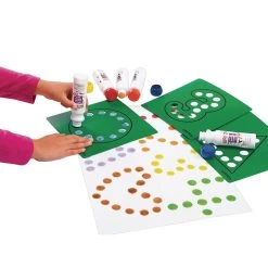 Colorations® Dabber Stencils And Marker Kit - 46 Stencils & 22 Dabber Dot Marker Colors -Children School Supplies S1020948 3