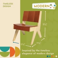 Excellerations® Natural Plywood Lounge Chair -Children School Supplies S1024525 1