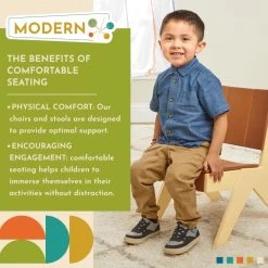 Excellerations® Natural Plywood Lounge Chair -Children School Supplies S1024525 3