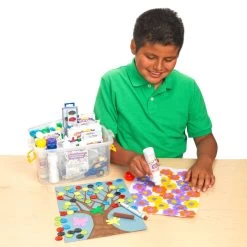 Colorations® Decorating And Coloring Kit With BONUS Pom-Poms -Children School Supplies S1030706 1