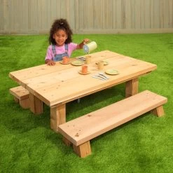 Infant Table And Benches - 5"H Seat & 14"H Table -Children School Supplies S1032543 1