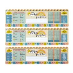 Really Good Stuff® Boho Self-Adhesive Vinyl Desktop Helpers™ - Set Of 24 - Primary -Children School Supplies S1044434 5