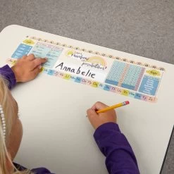 Really Good Stuff® Boho Self-Adhesive Vinyl Desktop Helpers™ - Set Of 24 - Primary -Children School Supplies S1044434 6