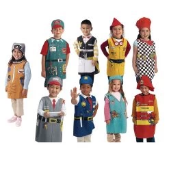 Washable Career Costumes - Set Of 9