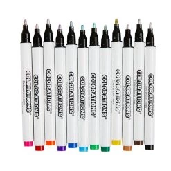 Colorations® Metallic Shimmer Outline Markers - 12 Sets 9 Colorations® Metallic Shimmer Outline Markers - 12 Sets -Children School Supplies S1054777 2