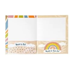 Really Good Stuff® Boho Homework Folders - Set Of 12 -Children School Supplies S1058103 2