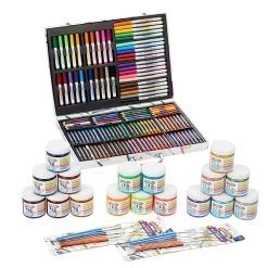 Colorations® Art Case With 4 Oz Paints And Brushes