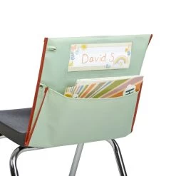 Really Good Stuff® Boho Chair Pocket Classic - Mint Chair Pocket With Clay Trim - Single -Children School Supplies S1065287 1