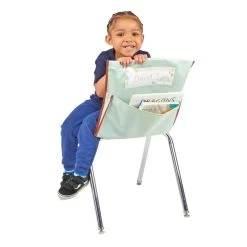 Really Good Stuff® Boho Chair Pocket Classic - Mint Chair Pocket With Clay Trim - Single -Children School Supplies S1065287 3