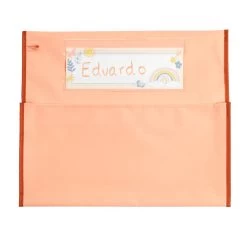 Really Good Stuff® Boho Chair Pocket Classic -Peach Chair Pocket With Clay Trim - Single