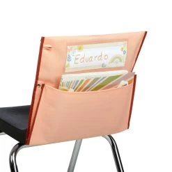 Really Good Stuff® Boho Chair Pocket Classic -Peach Chair Pocket With Clay Trim - Single -Children School Supplies S1065317 1
