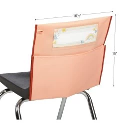 Really Good Stuff® Boho Chair Pocket Classic -Peach Chair Pocket With Clay Trim - Single -Children School Supplies S1065317 2