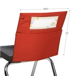 Really Good Stuff® Boho Chair Pocket Classic -Clay Chair Pocket With Clay Trim - Single -Children School Supplies S1065347 2
