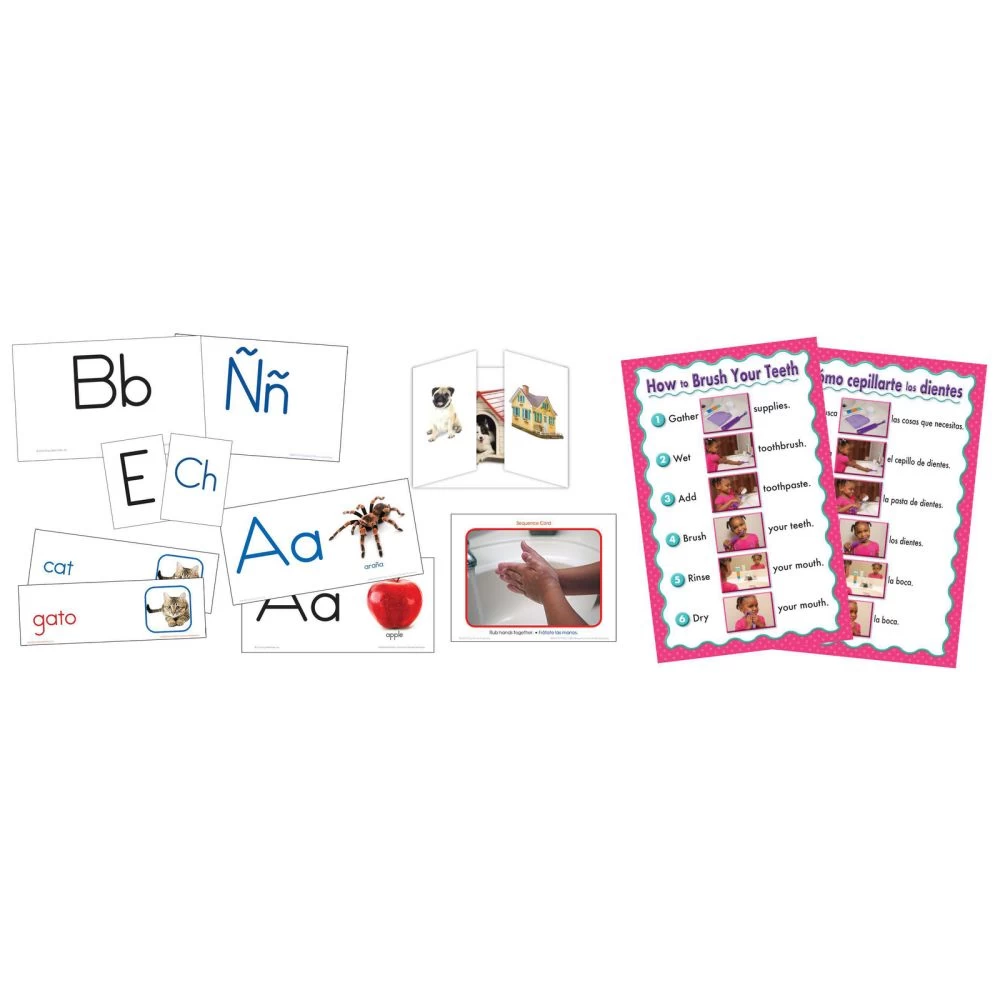 English And Spanish Language Development Card Sets - 44 Sets 1 English And Spanish Language Development Card Sets - 44 Sets