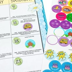 Really Good Stuff® Monthly Calendar Pages And Stickers 2023-2024 Double Sided Primary -Children School Supplies S1066540 4