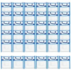 Really Good Stuff® Store More® Medium Clear Book Pouch Cool And Calm - 36 Pack
