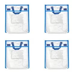 Really Good Stuff® Store More® Large Clear Book Pouch Cool And Calm - 4 Pack