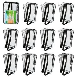 17" Premium Clear Backpack - Set Of 12