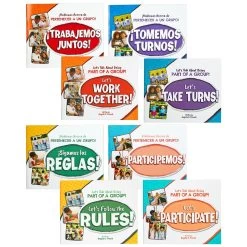 Excellerations® English & Spanish Let's Talk About Being Part Of A Group Book Set - 8 Books