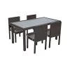 Excellerations® Outdoor Dining Set - 4 Chairs & 1 Table 21" (Preschool Height)