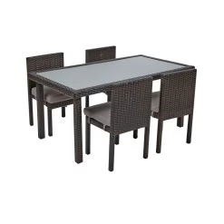 Excellerations® Outdoor Dining Set - 4 Chairs & 1 Table 21" (Preschool Height)
