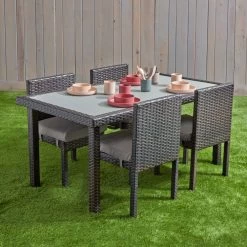 Excellerations® Outdoor Dining Set - 4 Chairs & 1 Table 21" (Preschool Height) -Children School Supplies S1178486 2