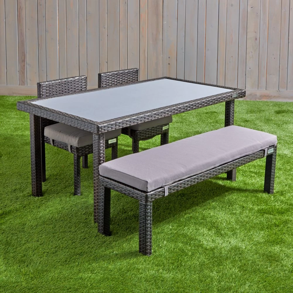 Excellerations® Outdoor Set - 2 Chairs, 1 Bench, & 1 Table 21" (Preschool Height) 3 Excellerations® Outdoor Set - 2 Chairs, 1 Bench, & 1 Table 21" (Preschool Height) - Image 3