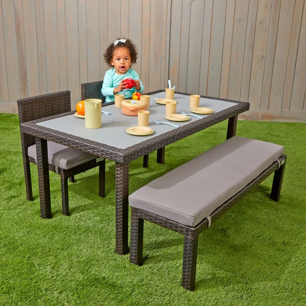 Excellerations® Outdoor Set - 2 Chairs, 1 Bench, & 1 Table 21" (Preschool Height) 5 Excellerations® Outdoor Set - 2 Chairs, 1 Bench, & 1 Table 21" (Preschool Height) - Image 5