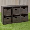 Excellerations® Wicker Shelf With 6 Baskets