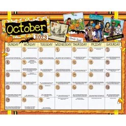 Really Good Stuff® Monthly Calendar Pages And Stickers 2023-2024 Double Sided Intermediate -Children School Supplies S1189644 4