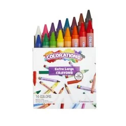 Colorations® Classroom Value Bulk Crayons, Extra Large, 16 Colors, 48 Packs 5 Colorations® Classroom Value Bulk Crayons, Extra Large, 16 Colors, 48 Packs -Children School Supplies S1202791 1