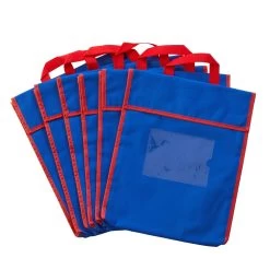 Store More® Large Clearview Book Pouches - Single Color - Set Of 6