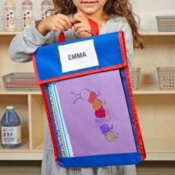 Store More® Medium Clearview Book Pouches - Single Color - Set Of 6 9 Store More® Medium Clearview Book Pouches - Single Color - Set Of 6 -Children School Supplies S1244381 2