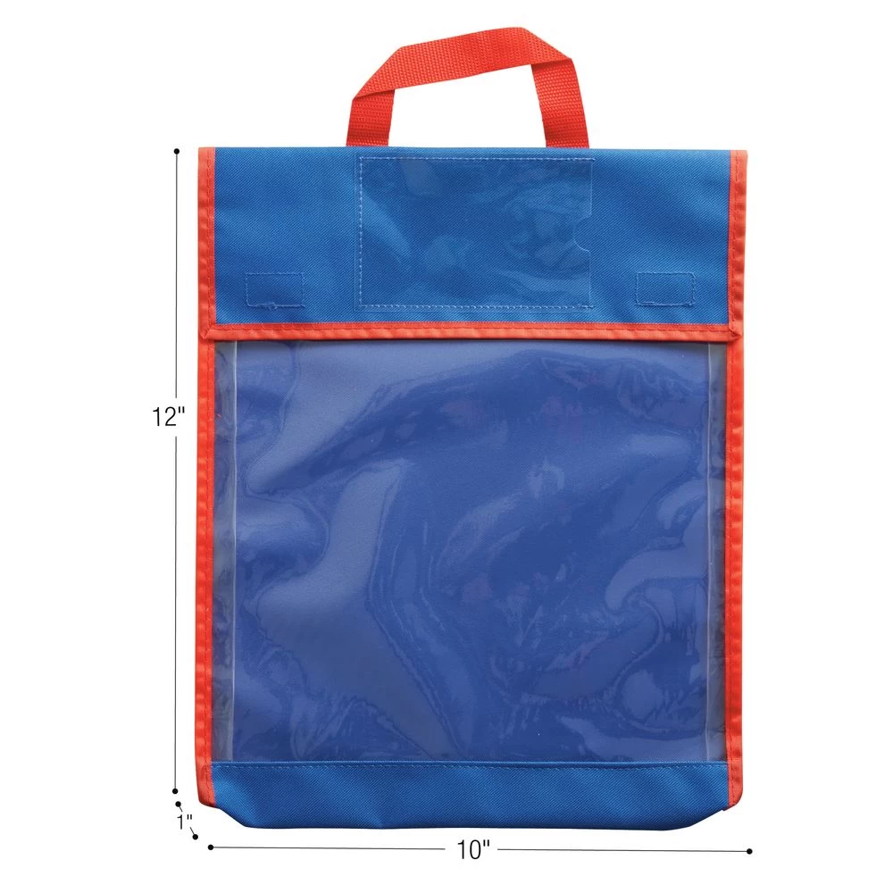 Store More® Medium Clearview Book Pouches - Single Color - Set Of 6 5 Store More® Medium Clearview Book Pouches - Single Color - Set Of 6 - Image 5