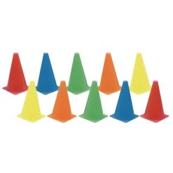 Discount School Supply® Colored Cones - Set Of 10