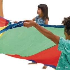Excellerations® Brawny Tough Rainbow Parachute - 12'Dia. 11 Excellerations® Brawny Tough Rainbow Parachute - 12'Dia. -Children School Supplies S285001 4