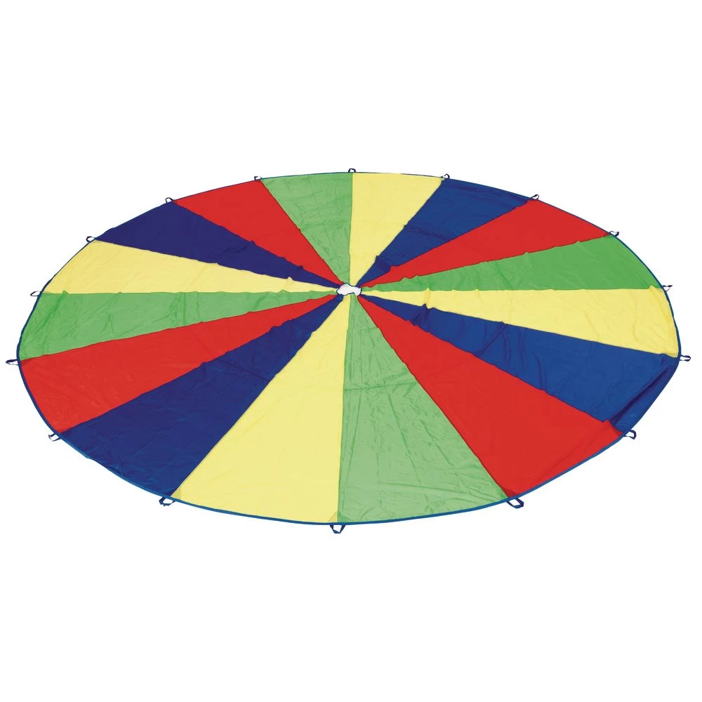 Excellerations® Brawny Tough Rainbow Parachute - 20'Dia. 2 Excellerations® Brawny Tough Rainbow Parachute - 20'Dia. - Image 2
