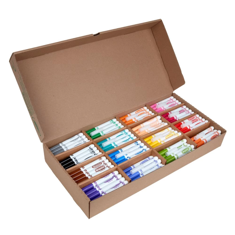 Crayola® Conical Tip Markers Classpack® - Regular, Set Of 256 2 Crayola® Conical Tip Markers Classpack® - Regular, Set Of 256 - Image 2