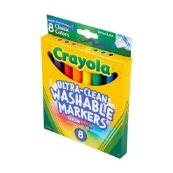 Crayola® Conical Tip Markers, Washable, Set Of 8