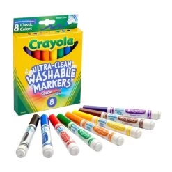 Crayola® Conical Tip Markers, Washable, Set Of 8 -Children School Supplies S285319 4