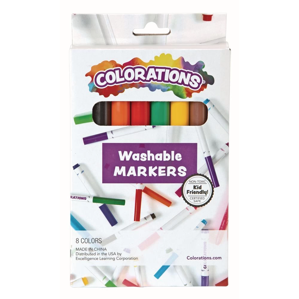 Colorations® Washable Classic Markers, Set Of 8 1 Colorations® Washable Classic Markers, Set Of 8