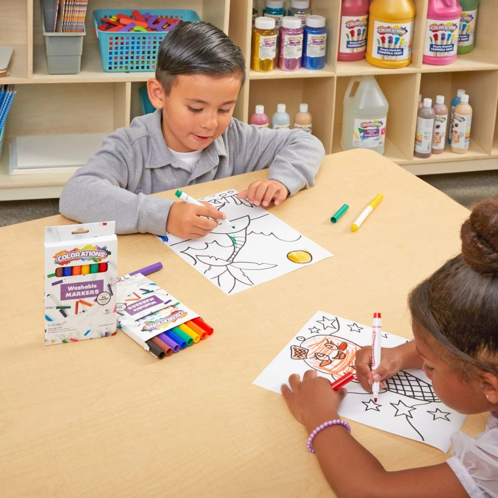 Colorations® Washable Classic Markers, Set Of 8 4 Colorations® Washable Classic Markers, Set Of 8 - Image 4