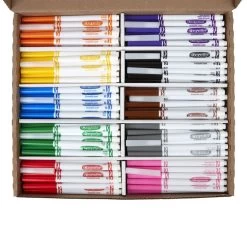 Crayola® Fine Tip Marker Classpack® Value Pack - Set Of 200 -Children School Supplies S286546 2