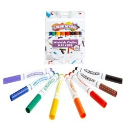 Colorations® Washable Chubby Markers - Set Of 8