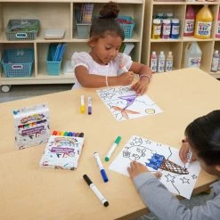 Colorations® Washable Chubby Markers - Set Of 8 -Children School Supplies S287306 2