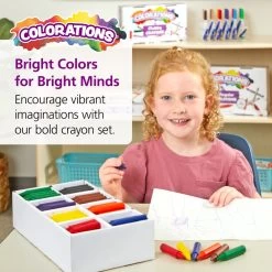 Colorations® Chubby Crayons Value Pack - Set Of 200 -Children School Supplies S288470 2