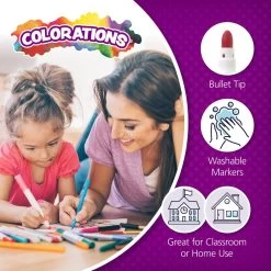 Colorations® Washable Classic Markers, Set Of 16 -Children School Supplies S288755 1